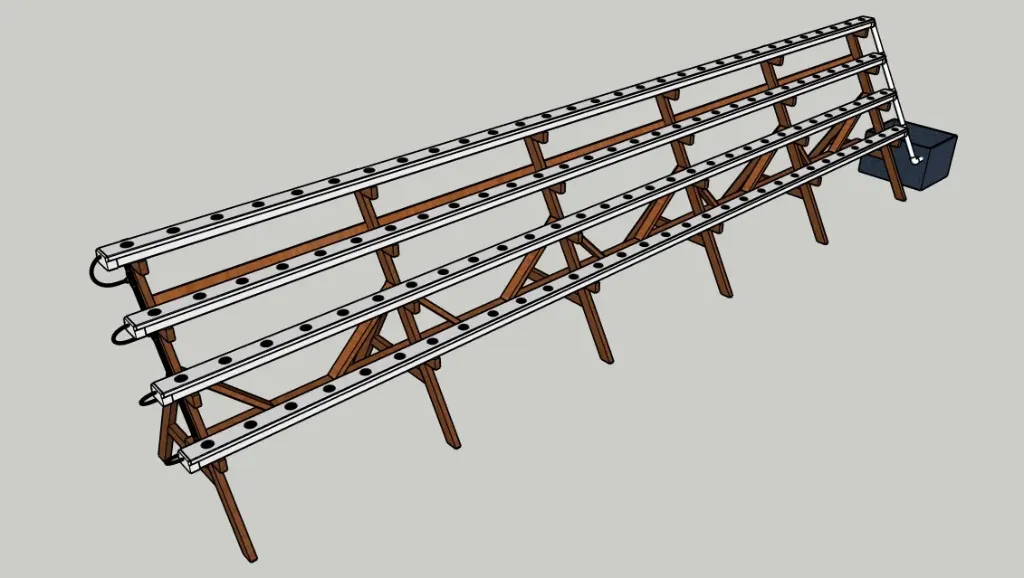 [ESBL116T4X29GN60] ESCALIER BL 116T 4*29T TUBE GN60