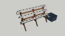 ESCALIER BL 27T 3*9T TUBE GN60