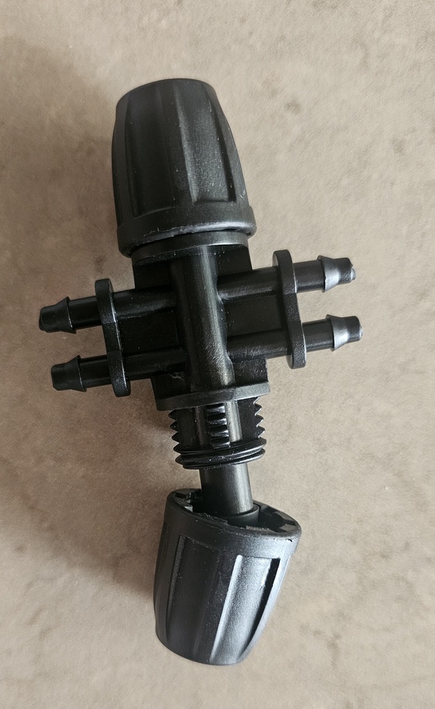 [F4X478MM] FITTING T A VISSER 8mm sortie 4X4/7mm 