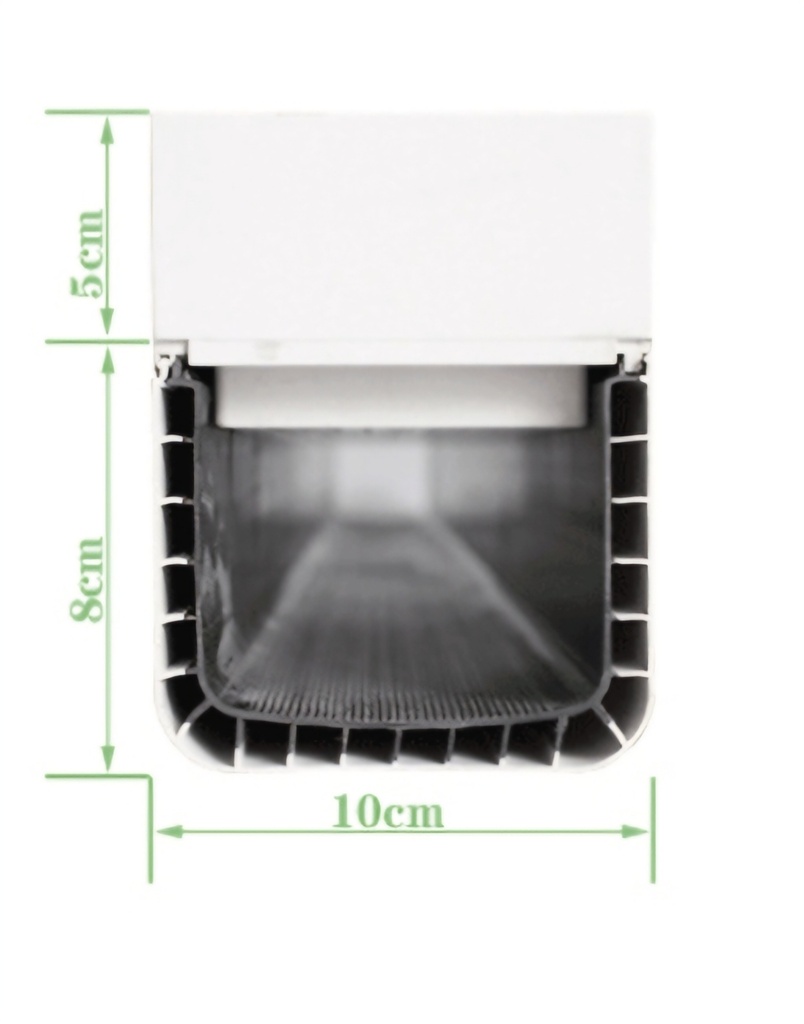 [SGD100130] TUBE NFT avec bac rainure (vendu au mètre)