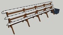 ESCALIER BL 60T 3*20T TUBE GN60