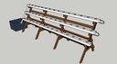 ESCALIER BL 45T 3*15T TUBE GN60